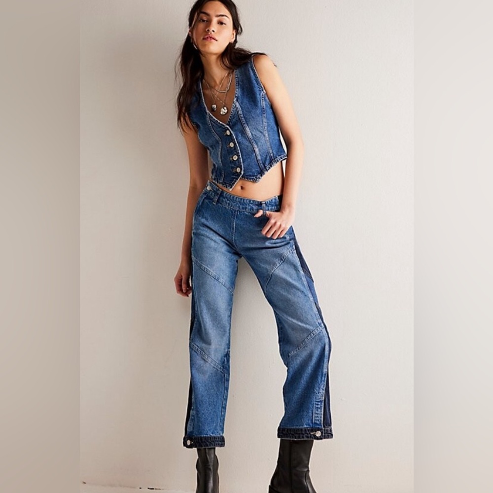 We The Free Moonlit Moto Slim Bootcut Jean